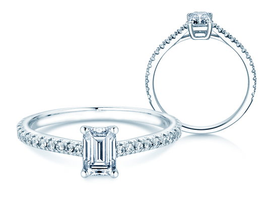 Verlobungsring Emerald Pavé