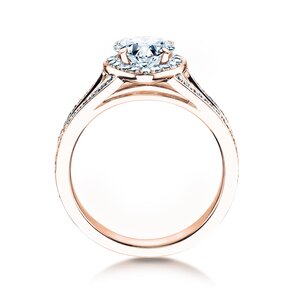 Verlobungsring Flame in 18K Roségold mit Diamanten 1,54ct G/SI