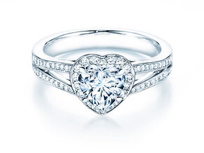 Verlobungsring Flame in 18K Weißgold mit Diamanten 1,54ct G/SI
