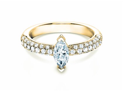 Verlobungsring Louis in 18K Gelbgold mit Diamanten 1,12ct G/SI