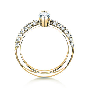 Verlobungsring Louis in 18K Gelbgold mit Diamanten 1,12ct G/SI