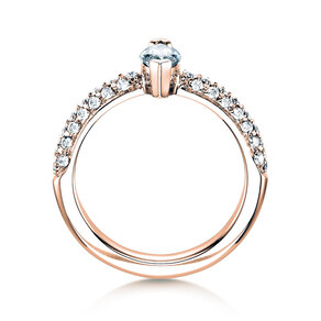 Verlobungsring Louis in 18K Roségold mit Diamanten 1,12ct G/SI