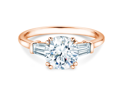 Verlobungsring Brilliant Tapered Baguette  in Roségold