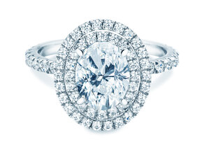 Verlobungsring The Orbit in 14K Weißgold mit Diamanten 0,94ct G/SI