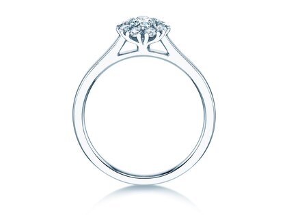 Verlobungsring Bloom in 14K Weißgold mit Diamanten 0,40ct G/SI