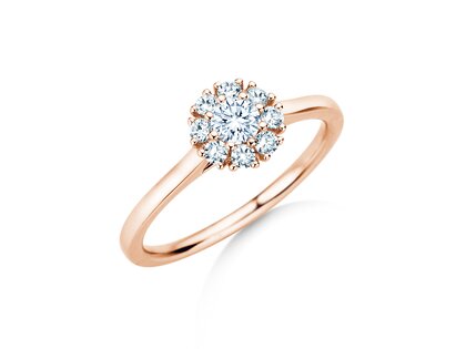 Verlobungsring Bloom in 14K Roségold mit Diamanten 0,40ct G/SI