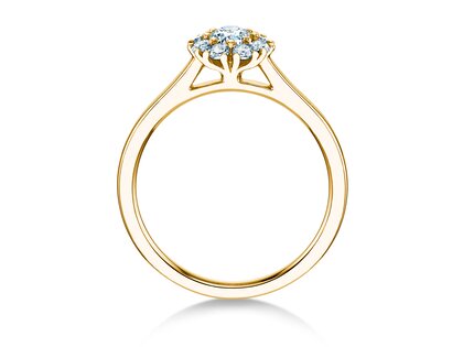Verlobungsring Bloom in 14K Gelbgold mit Diamanten 0,40ct G/SI