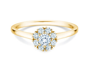 Verlobungsring Bloom in 14K Gelbgold mit Diamanten 0,40ct G/SI