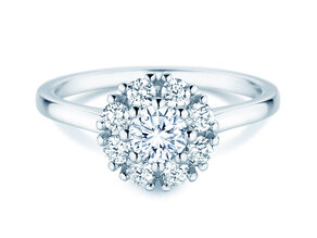 Verlobungsring Bloom in Platin