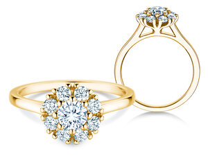 Verlobungsring Bloom in Gelbgold