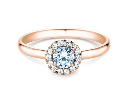 Verlobungsring Flower in Roségold