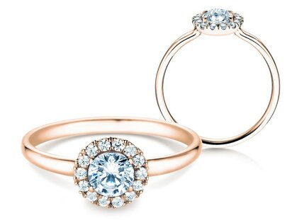 Verlobungsring Flower in Roségold
