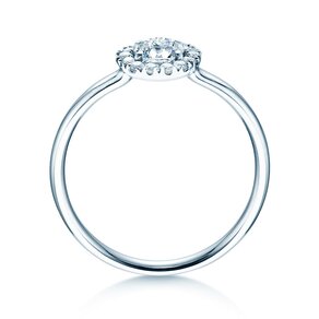 Verlobungsring Flower in Platin