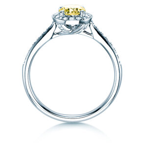 Verlobungsring Halo Intense in 18K Weißgold mit Diamanten 0,78ct