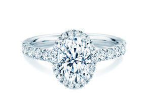 Verlobungsring Pure Emotion in 9K Weißgold mit Labordiamanten 0,61ct E/VS