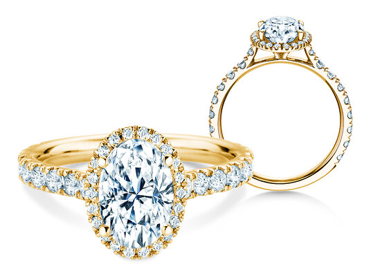 Verlobungsring Pure Emotion in 14K Gelbgold mit Diamanten 0,61ct G/SI