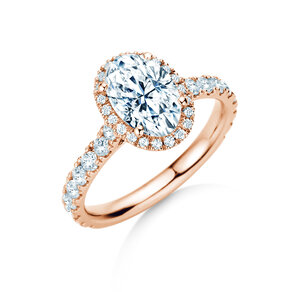 Verlobungsring Pure Emotion in 14K Roségold mit Diamanten 0,61ct G/SI