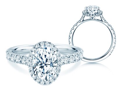 Verlobungsring Pure Emotion in 9K Weißgold mit Labordiamanten 0,61ct E/VS