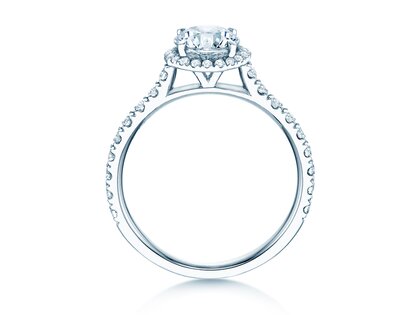 Verlobungsring Pure Infinity in 18K Weißgold mit Labordiamanten 0,65ct E/VS