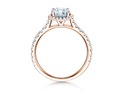Verlobungsring Pure Infinity in 18K Roségold mit Diamanten 0,90ct G/SI