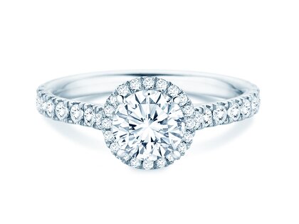 Verlobungsring Pure Infinity in 18K Weißgold mit Labordiamanten 0,65ct E/VS