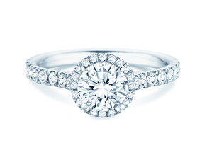 Verlobungsring Pure Infinity in 18K Weißgold mit Labordiamanten 0,65ct E/VS