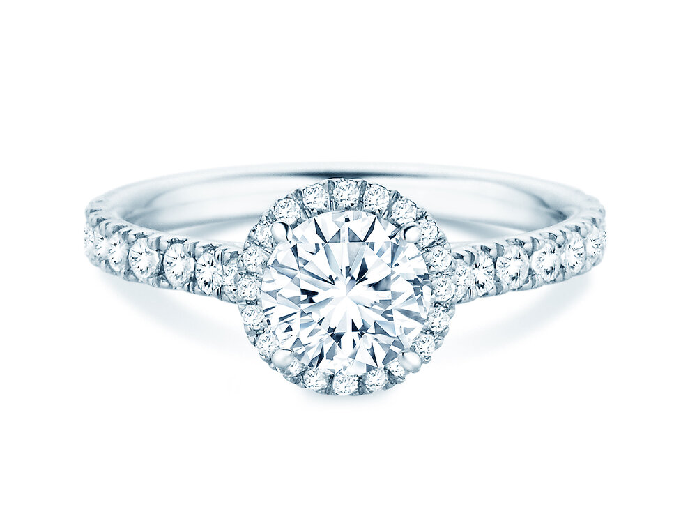 Verlobungsring Pure Infinity in 18K Weißgold mit Labordiamanten 1,96ct E/VS
