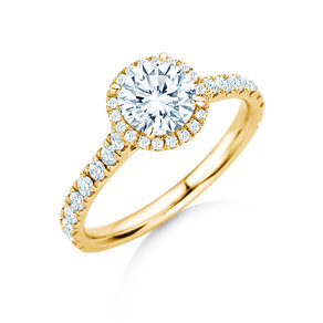 Verlobungsring Pure Infinity in 14K Gelbgold mit Diamanten 0,90ct G/SI