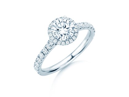 Verlobungsring Pure Infinity in 18K Weißgold mit Labordiamanten 0,65ct E/VS
