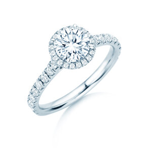 Verlobungsring Pure Infinity in 18K Weißgold mit Labordiamanten 0,65ct E/VS