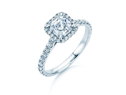 Verlobungsring Pure Life in 14K Weißgold mit Diamanten 0,61ct G/VS