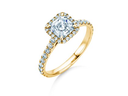 Verlobungsring Pure Life in 9K Gelbgold mit Labordiamanten 0,88ct E/VS