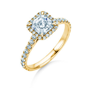 Verlobungsring Pure Life in 9K Gelbgold mit Labordiamanten 0,88ct E/VS
