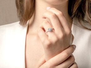 Verlobungsring Pure Life in 14K Weißgold mit Diamanten 0,61ct G/VS