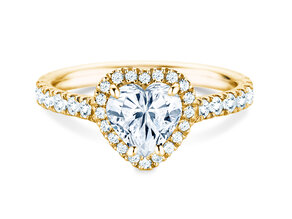 Verlobungsring Pure Love in 9K Gelbgold mit Labordiamanten 0,65ct E/VS
