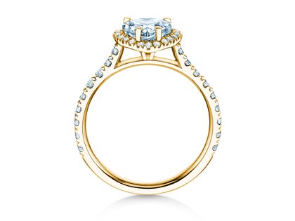 Verlobungsring Pure Love in 9K Gelbgold mit Labordiamanten 0,65ct E/VS