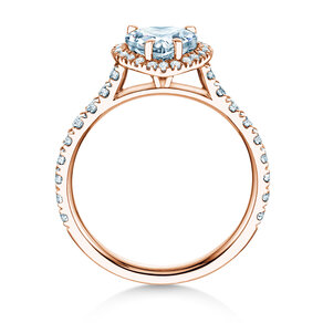Verlobungsring Pure Love in 14K Roségold mit Diamanten 0,65ct G/SI