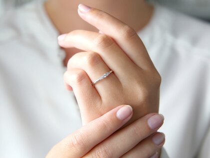 Verlobungsring 5 Diamonds in Platin