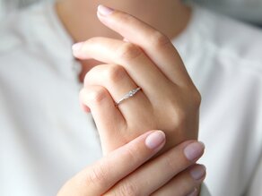 Verlobungsring 5 Diamonds in Platin