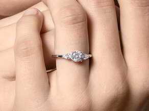 Verlobungsring Allure in 9K Gelbgold mit Diamanten 0,41ct G/SI