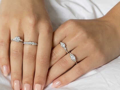 Verlobungsring Allure in 9K Gelbgold mit Diamanten 0,41ct G/SI
