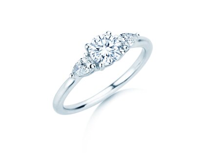 Verlobungsring Allure in 14K Weißgold mit Labordiamanten 0,41ct E/VS