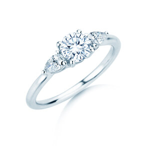 Verlobungsring Allure in 14K Weißgold mit Labordiamanten 0,41ct E/VS