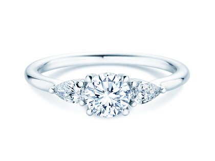 Verlobungsring Allure in 14K Weißgold mit Labordiamanten 0,41ct E/VS