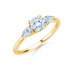 Verlobungsring Allure in 9K Gelbgold mit Labordiamanten 0,41ct E/VS