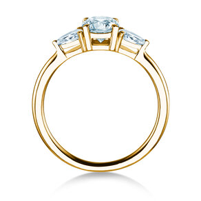 Verlobungsring Allure in 9K Gelbgold mit Labordiamanten 0,41ct E/VS