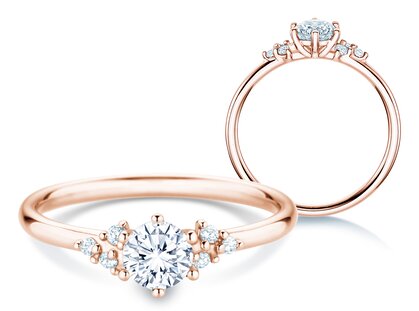 Verlobungsring Rose in Roségold