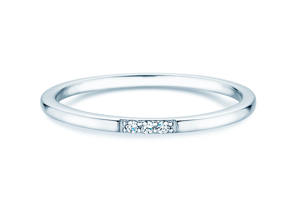 Verlobungsring Unity in Platin 950/- mit Diamanten 0,02ct G/SI