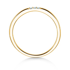 Verlobungsring Unity in 14K Gelbgold mit Diamanten 0,02ct G/SI