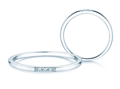 Verlobungsring Unity N° 3 in Weißgold